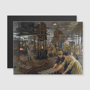 WW1 1918 Kvinnor som arbetar vid en fabrik i Munit