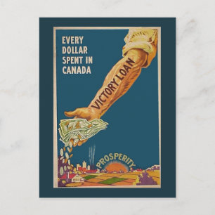 WW1 Canadian Prosperity Arm Vykort