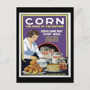 WW1 Food Administration Poster Vykort