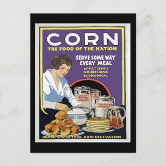 WW1 Food Administration Poster Vykort