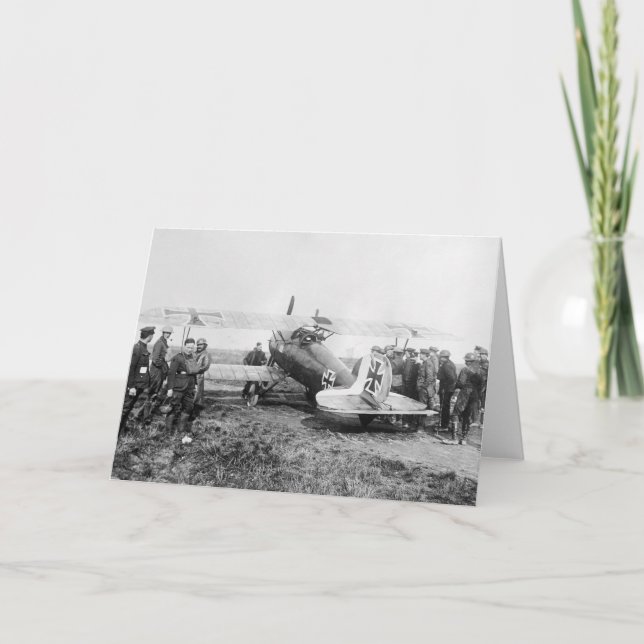 WW1 German Fighter Flygplan, 1910-talet Kort (Framsida)