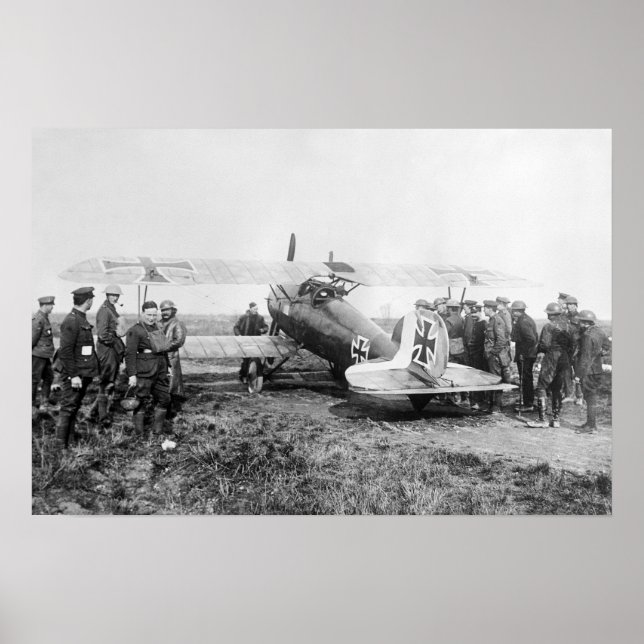 WW1 German Fighter Flygplan, 1910-talet Poster (Framsidan)