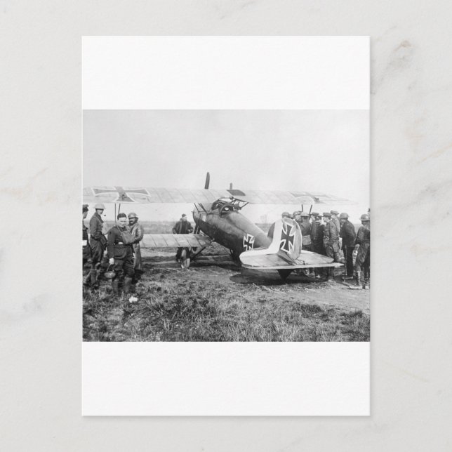 WW1 German Fighter Flygplan, 1910-talet Vykort (Framsida)