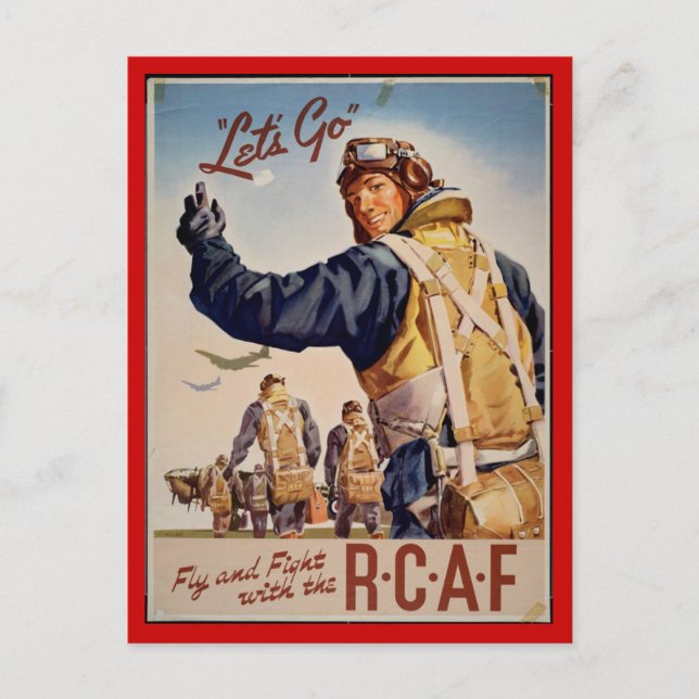 WW1-insamlingskort 1914 CANADA PROPAGANDA Vykort (Framsida)