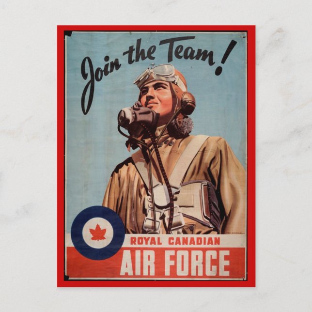 WW1-insamlingskort 1914 CANADA PROPAGANDA Vykort (Framsida)