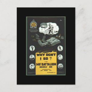 WW1-insamlingskort 1914 CANADA PROPAGANDA Vykort