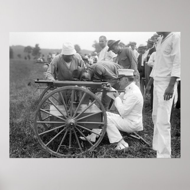 WW1 Maskin Gun, 1917 Poster (Framsidan)