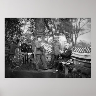 WW1 Patriotic Knitting, 1910-talet Poster