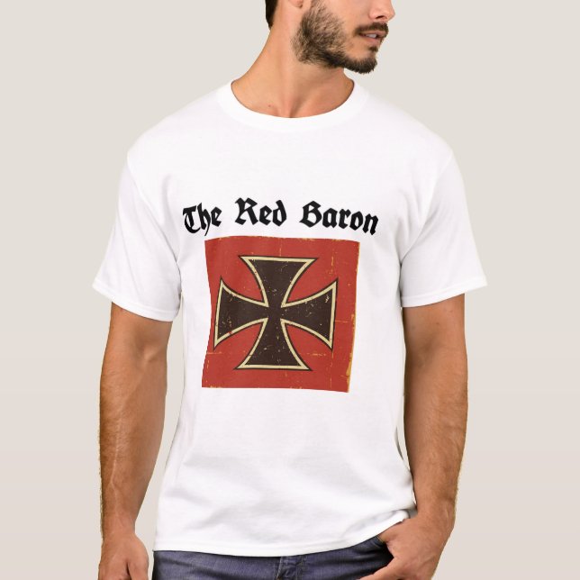 WW1 Röda Baronens flygarässkjorta T Shirt (Framsida)