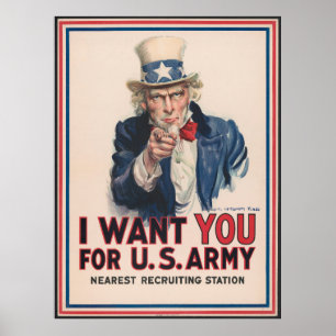 ww1-samtal till amerikanska armérekryteringar post poster