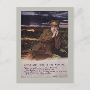 WW1 sång Vykort