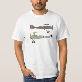 WW1-stridsflygplan - SE5 och Fokker Dr 1 Tee Shirt