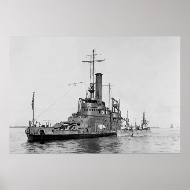 WW1 SubMarine Tender, 1916 Poster (Framsidan)