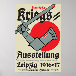 WW1 Tyska propagandaposter Poster