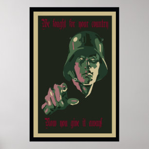 WW1 Tyska protesten Poster
