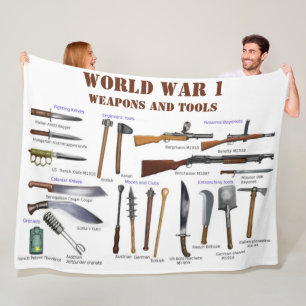 WW1-VAPEN OCH VERKTYG FLEECEFILT