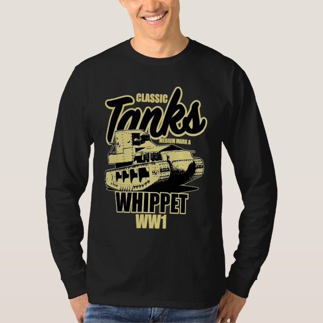 WW1 Whippet-stridsvagn  1 T Shirt (Framsida)