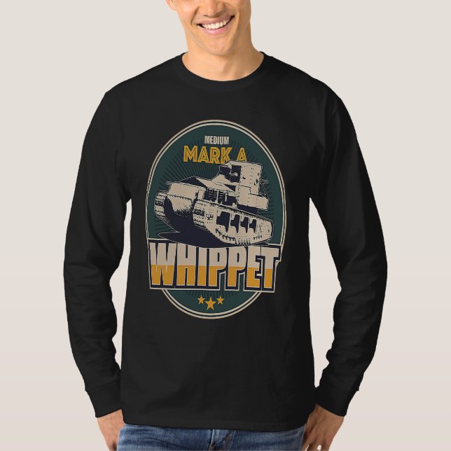 WW1 Whippet-stridsvagn T Shirt (Framsida)