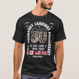 WW2 80-årsdagen D-DAY NORMANDY LANDINGS T Shirt