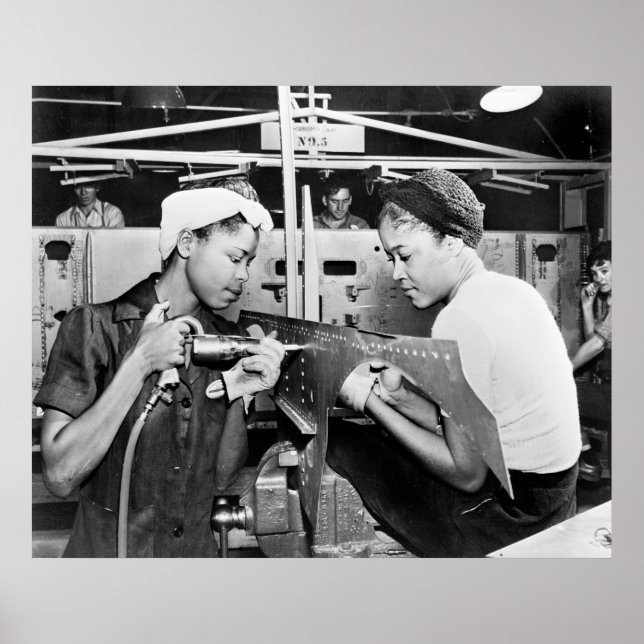 WW2 Aircraft Factory, 1940 Poster (Framsidan)