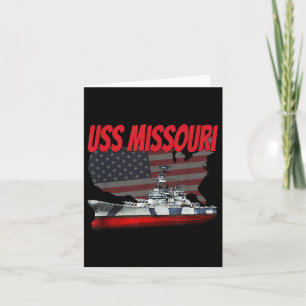 WW2&kall Krig Veteran Battleship Uss Missouri Kort