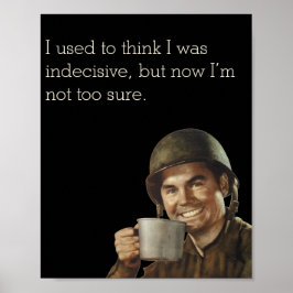 WW2-arméns Guy Fab Funny-beslut Poster