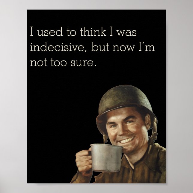 WW2-arméns Guy Fab Funny-beslut Poster (Framsidan)