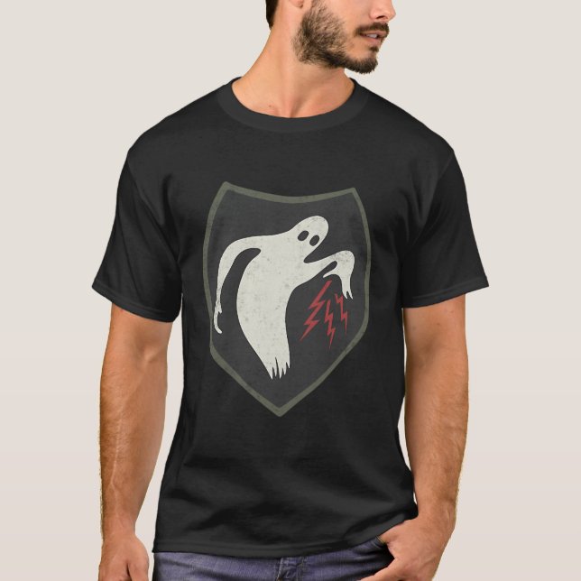 Ww2 Army 23RD Headquarters Speciell Troops Ghost A T Shirt (Framsida)