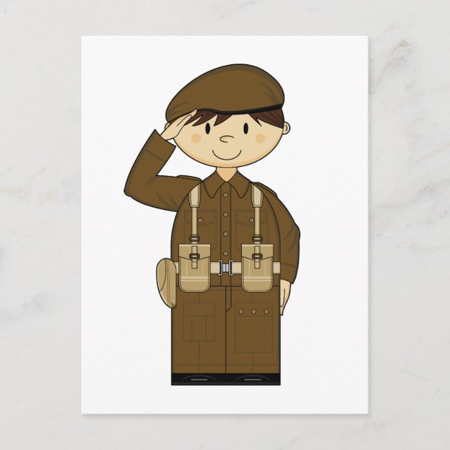 WW2 British Army Private Postcard Vykort (Framsida)
