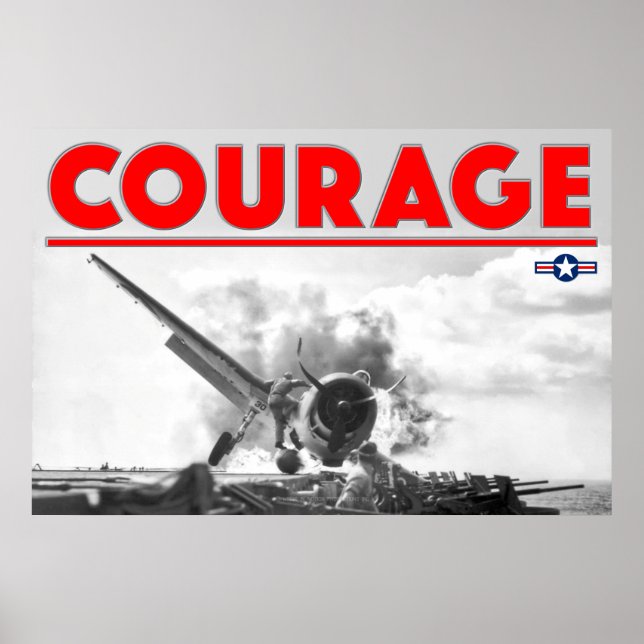 WW2 COURAGE - F6F-3 Hellcat Poster (Framsidan)