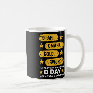 Ww2 D-dagskärmar Världskrig 2-armén Hero Normany L Kaffemugg