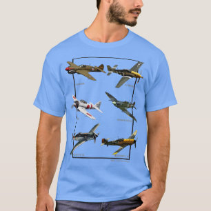 WW2 Fighter Aircraft Warbird T Shirt