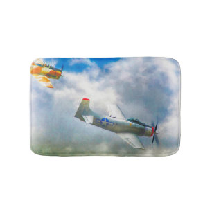 WW2 flygplan AIR FORCE RAIDERS Badrumsmatta