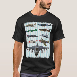 WW2 Flygplan Warbird P51 Mustang Spitfire Messersc T Shirt
