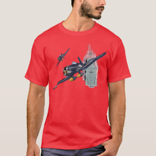 WW2 Flygplan Warcraft-flygplan F4U Corsair-flygpla T Shirt