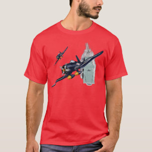 WW2 Flygplan Warcraft-flygplan F4U Corsair-flygpla T Shirt