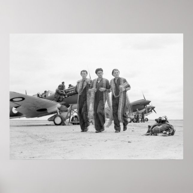 WW2-flygplansammunition, 1940-talet Poster (Framsidan)