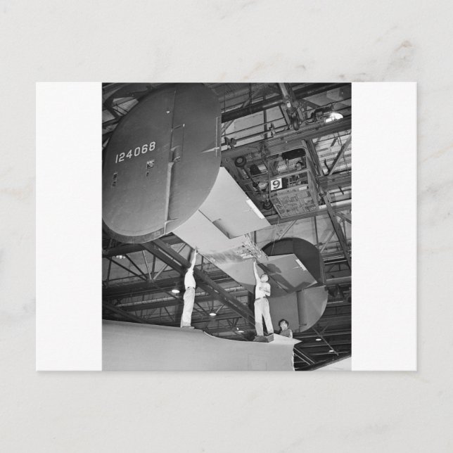 WW2-flygplansfabrik, 1940-talet Vykort (Framsida)