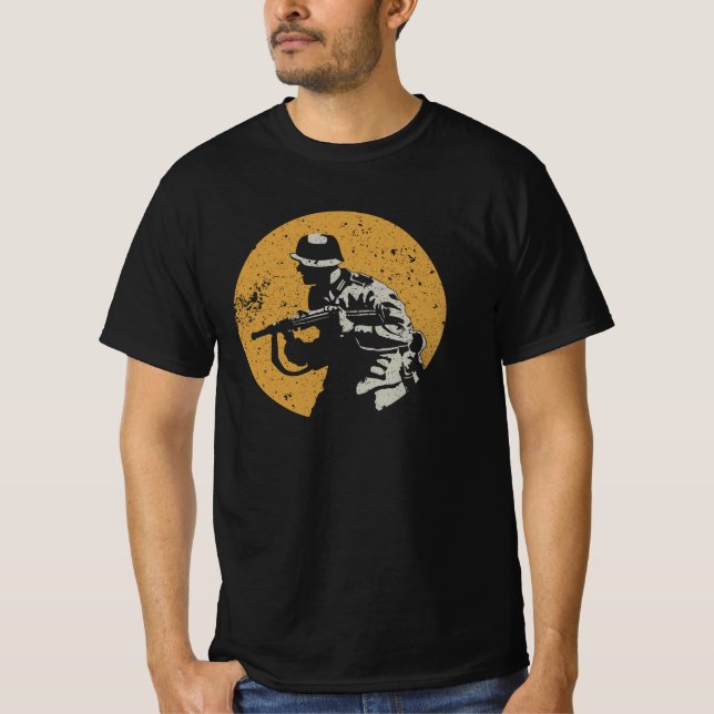 WW2 German Soldier T Shirt (Framsida)
