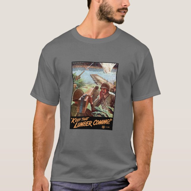 WW2 -- Håll det bråte kommande! Tee (Framsida)