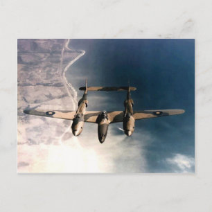 WW2 Historisk Wartime Aircraft in Flight Vykort