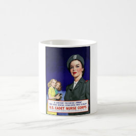 WW2 -- Kår för US-Cadetsjuksköterska Kaffemugg