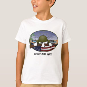 WW2 Kilroy lurar T-tröja T-shirt