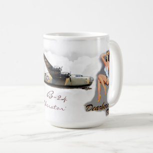 WW2 - Konst för näsa B-24 Kaffemugg