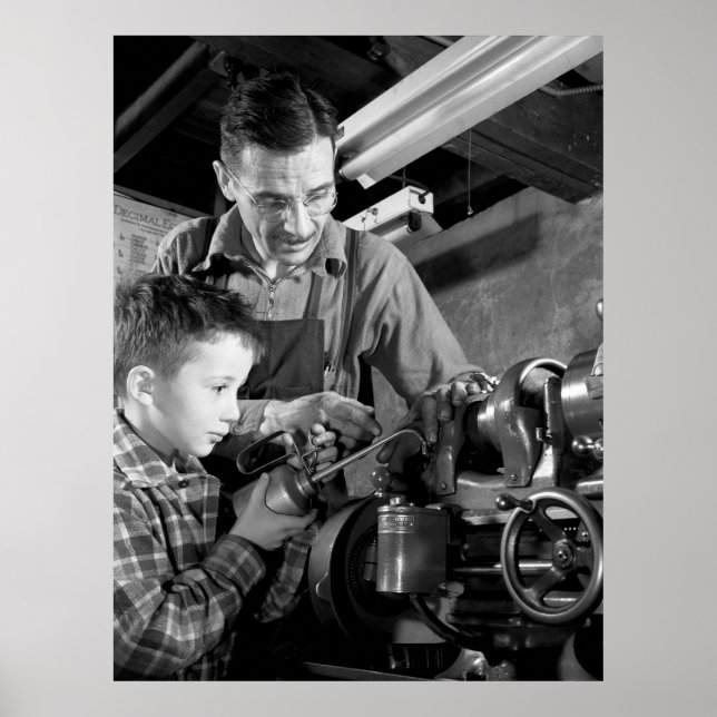 WW2 Maskin Shop, 1942 Poster (Framsidan)