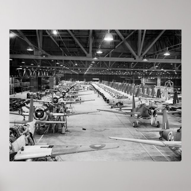 WW2 Massproduktion, 1943 Poster (Framsidan)