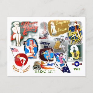 WW2 Nose Art Vykort