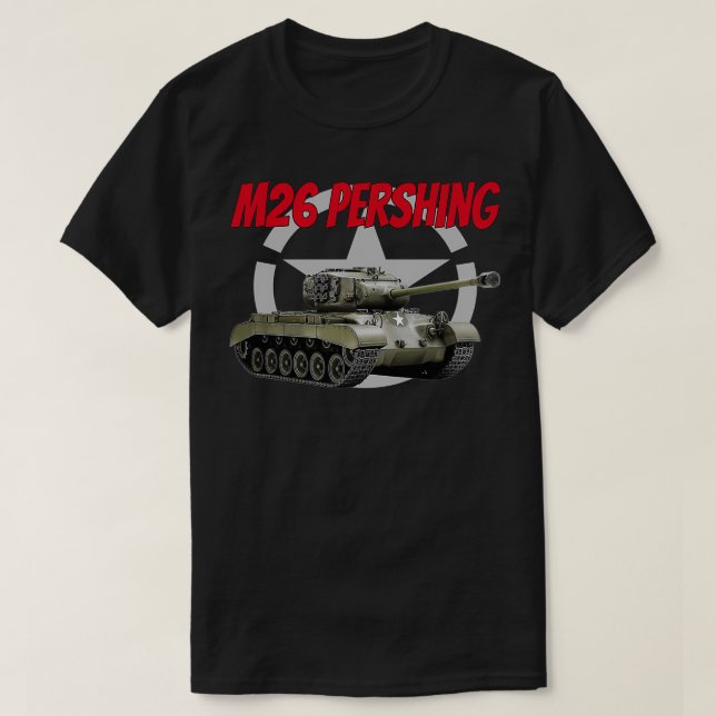 WW2 och Koreanska M26 Krig, amerikanska pershing T Shirt (Design framsida)