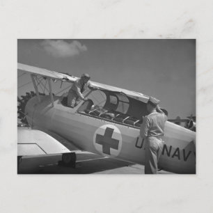 WW2 Red Kor-flygplan Vykort