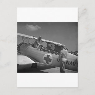 WW2 Red Kor-flygplan Vykort